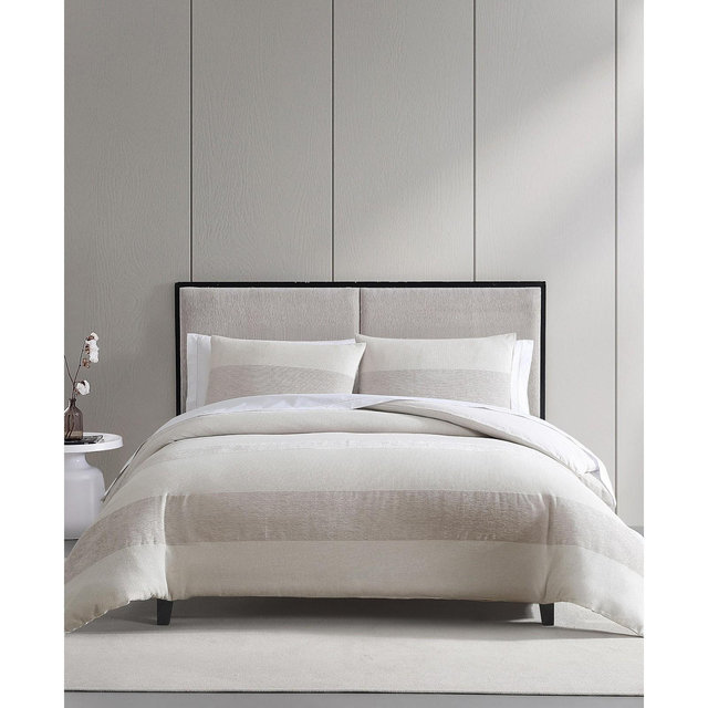 Vera Wang Chenille Waffle Stripe 3-Pc. Comforter Set, King