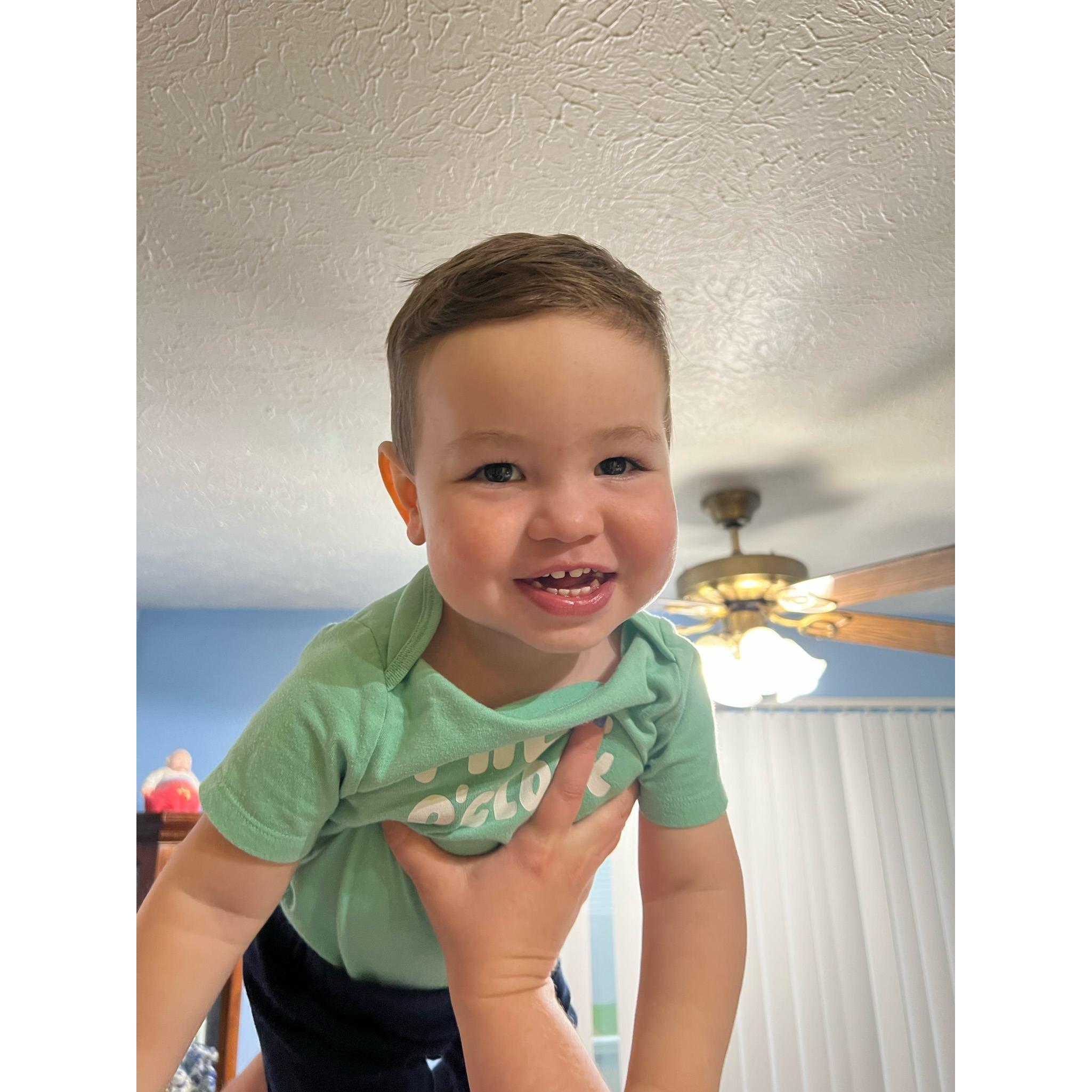 Mikey, one of the ring bearers!