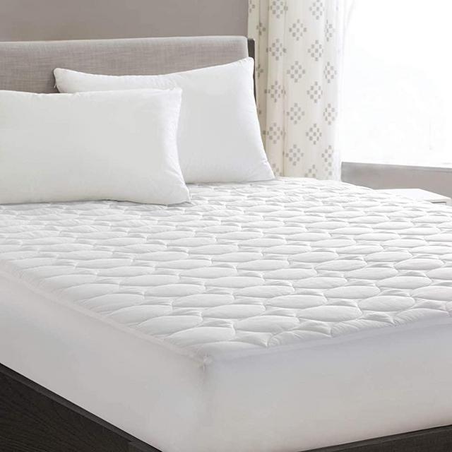 HYLEORY Full Mattress Pad Cover Stretches up 8-18" Deep Pocket - Hypoallergenic Fitted Cooling Mattress Topper with Snow Down Alternative