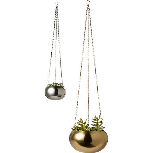 2-piece raj hanging planter set