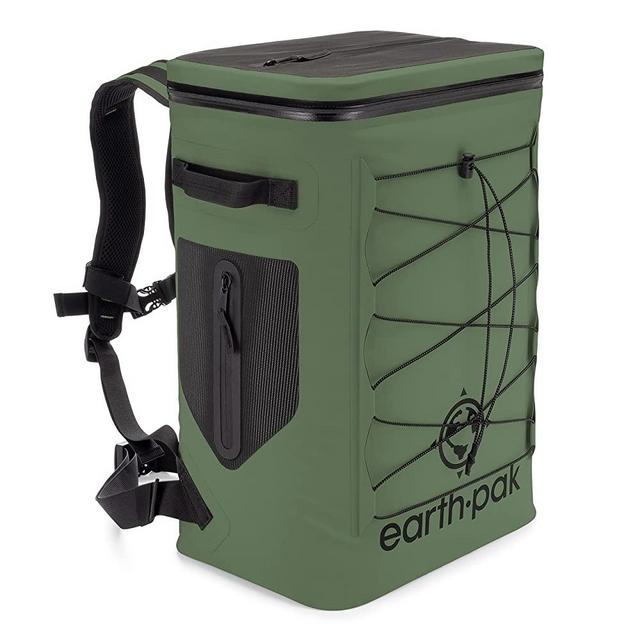 Insulated Backpack Cooler Holds 35 Cans for 72 Hours - Perfect Lunch or Drink Bag for Camping, Hiking, Fishing, Kayaking, Sports, or The Beach - 100% Waterproof Heavy Duty Construction by Earth Pak