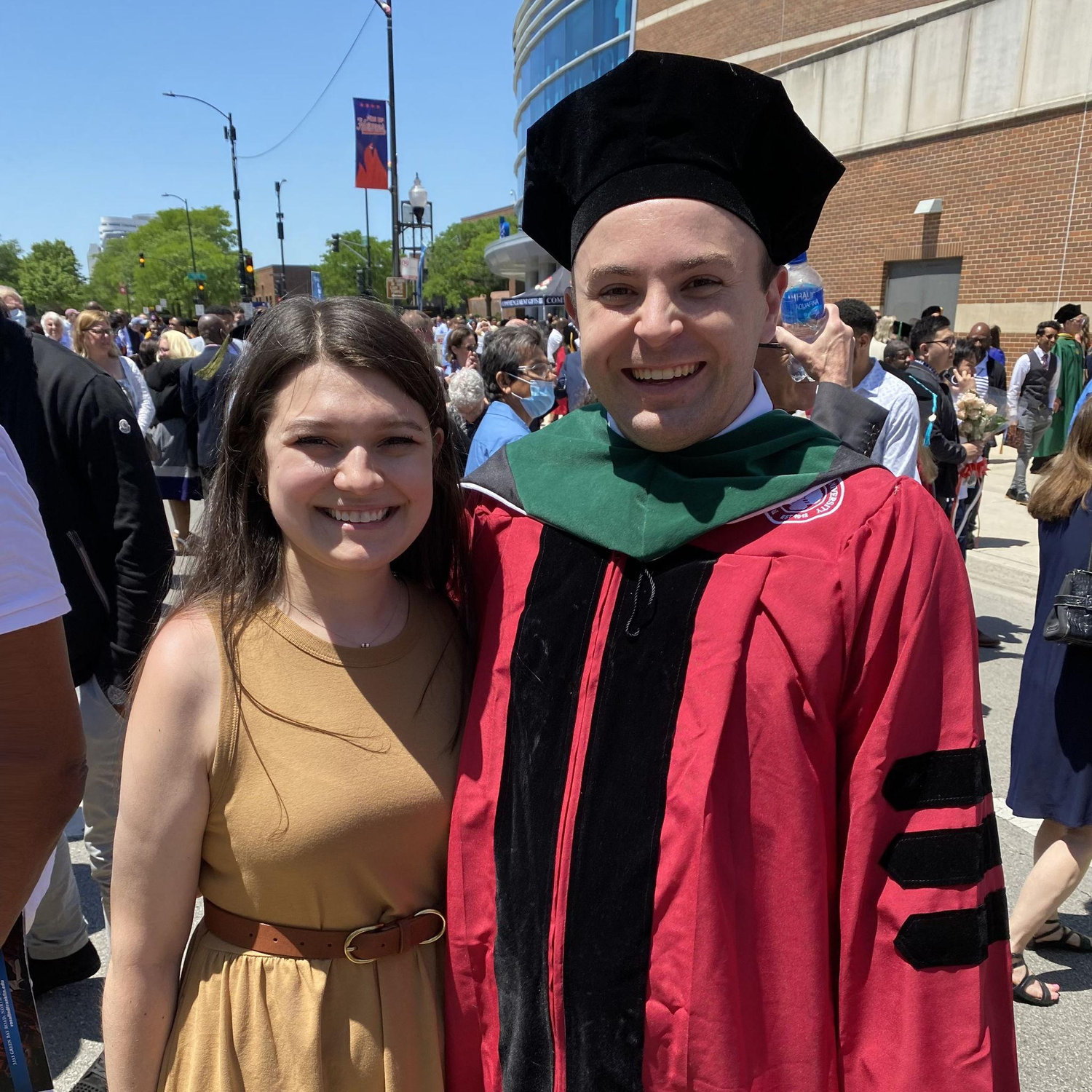 Mike's graduation from Rosalind Franklin in May 2022. A few weeks later he'd move to Kalamazoo, Michigan to begin his five-year general surgery residency at Western Michigan University!