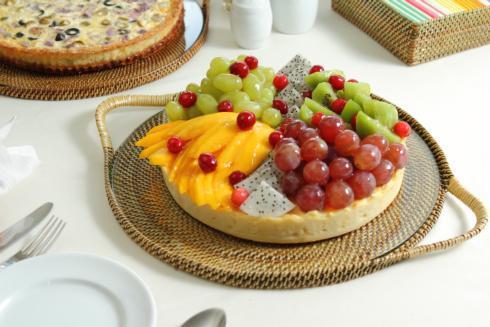 Calaisio ~ Serving Collection ~ Serving Trays With Glass ~ Cheese Tray, Price $86.00 in Charleston, SC from Jeffrey Bannon Ltd.