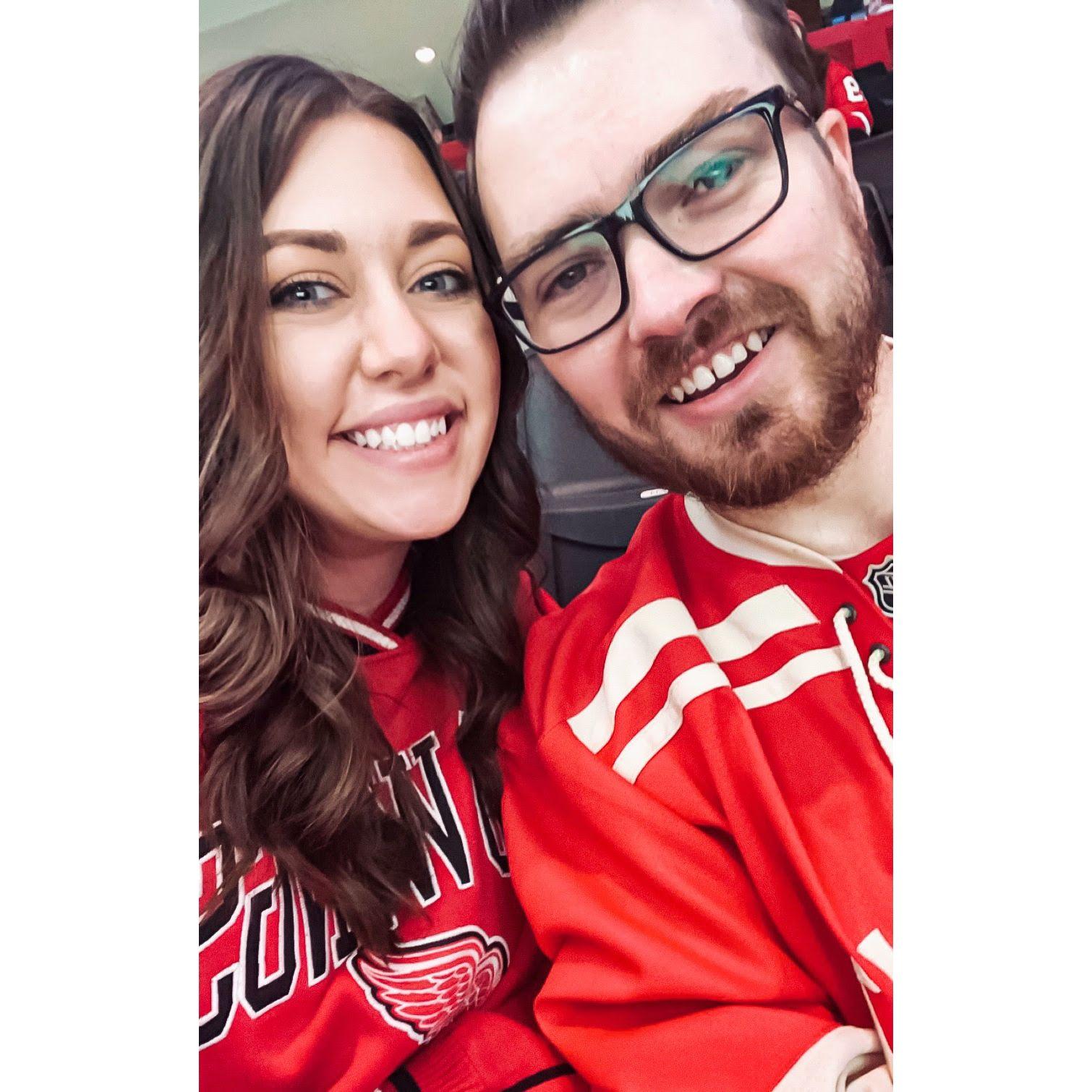 One of the many Red Wings games.