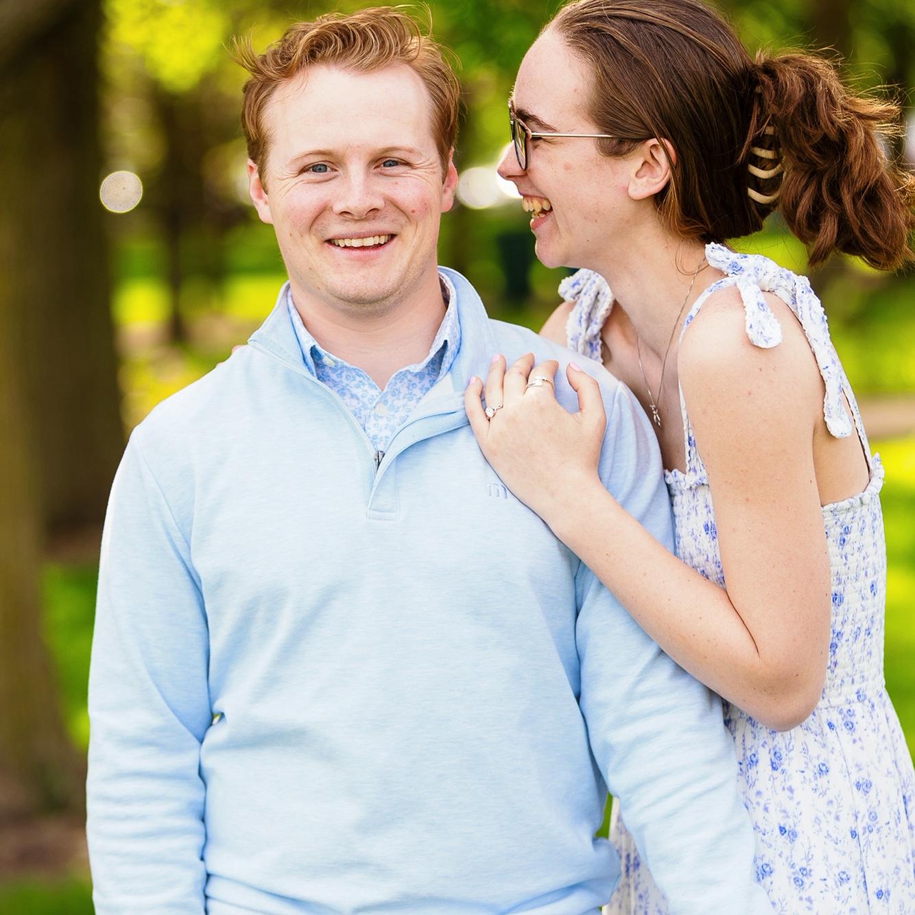 One of the beautiful engagement photos Sean's Aunt Tracy took of the couple after the proposal.