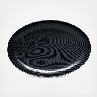 Black on Black Oval Platter