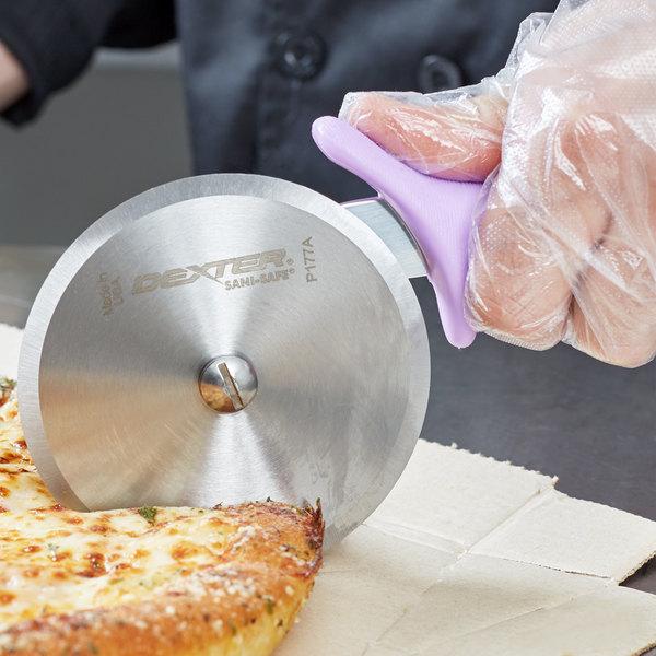 Dexter-Russell 18023P 4" Sani-Safe Purple Handle Pizza Cutter