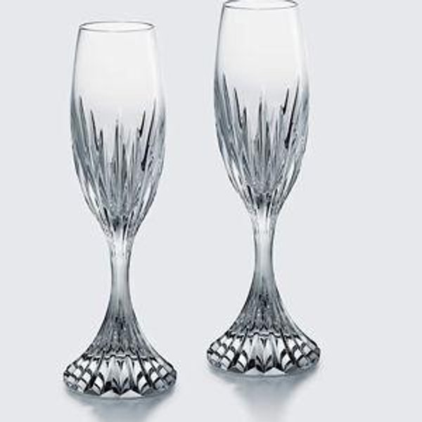 Vintage Baccarat Champagne Flutes - Set of 2