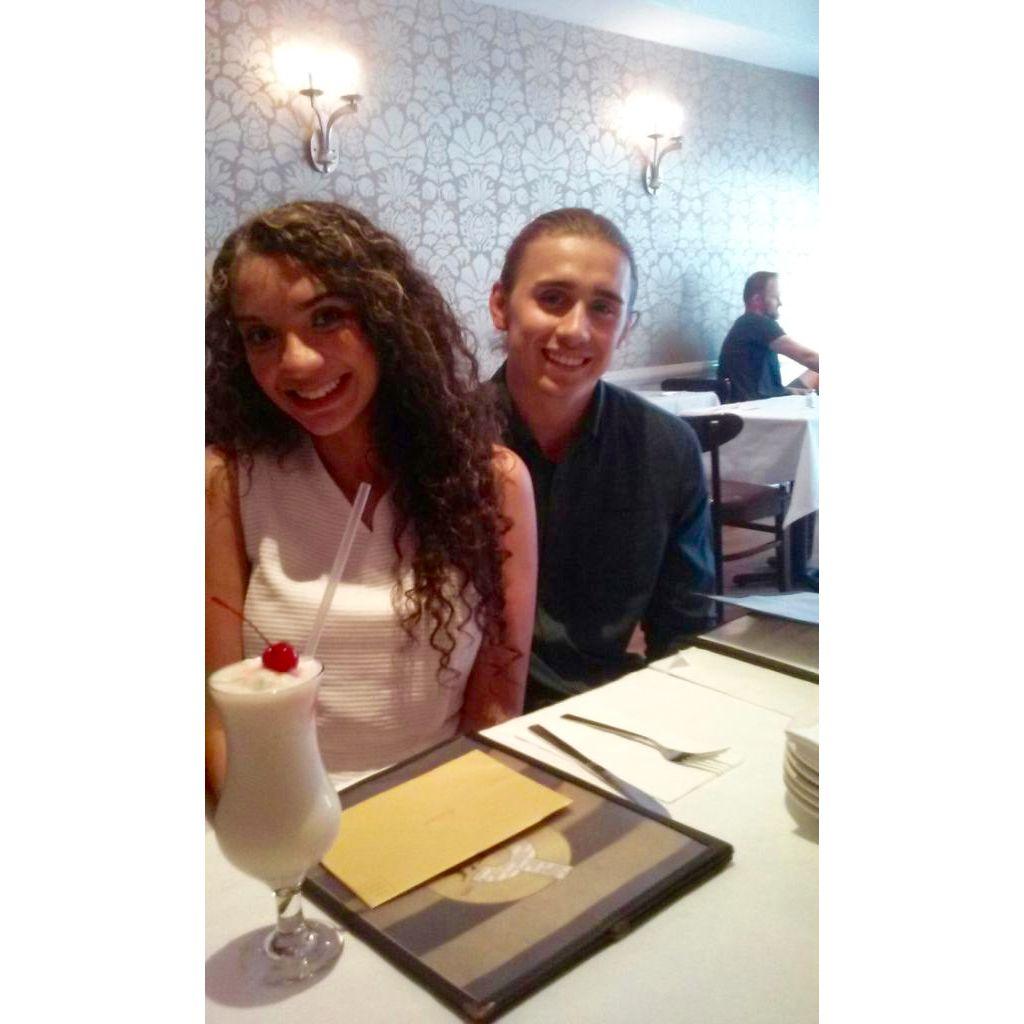One of our first pictures together! We look like babies here!!