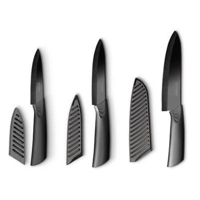 Art and Cook™ 6-Piece Ceramic Knife Set in Black