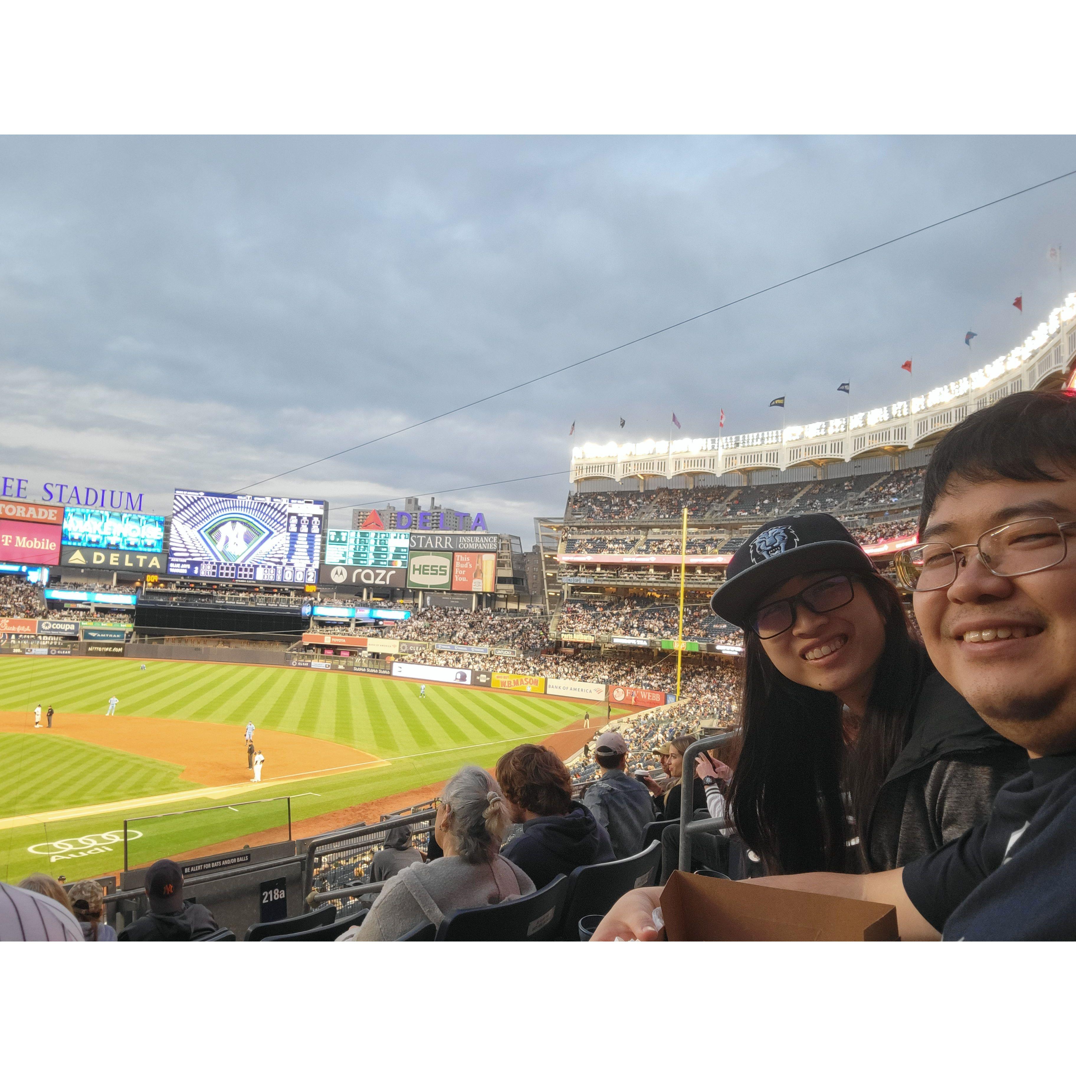 Yankees game, Spring 2023