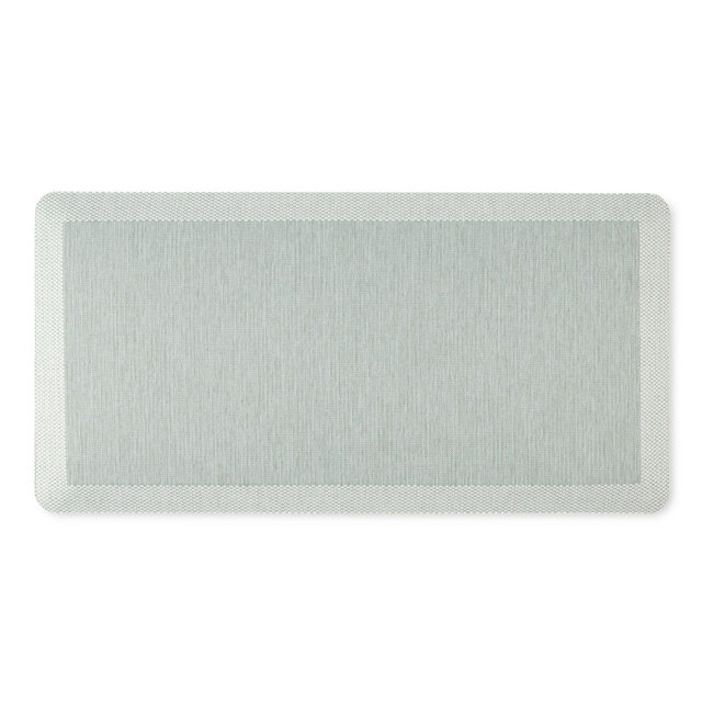 Martha Stewart Mira Modern Heathered Anti-Fatigue Air-Infused Kitchen Mat, Mint Green, 19.6"x39"