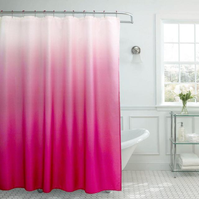 Ombre Weave 70-Inch x 72-Inch Shower Curtain in Fuchsia