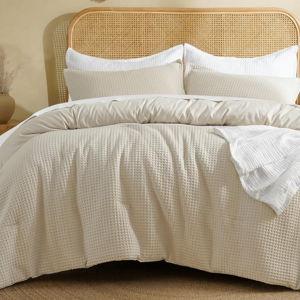 Waffle Weave Comforter Set 3PCS King Size