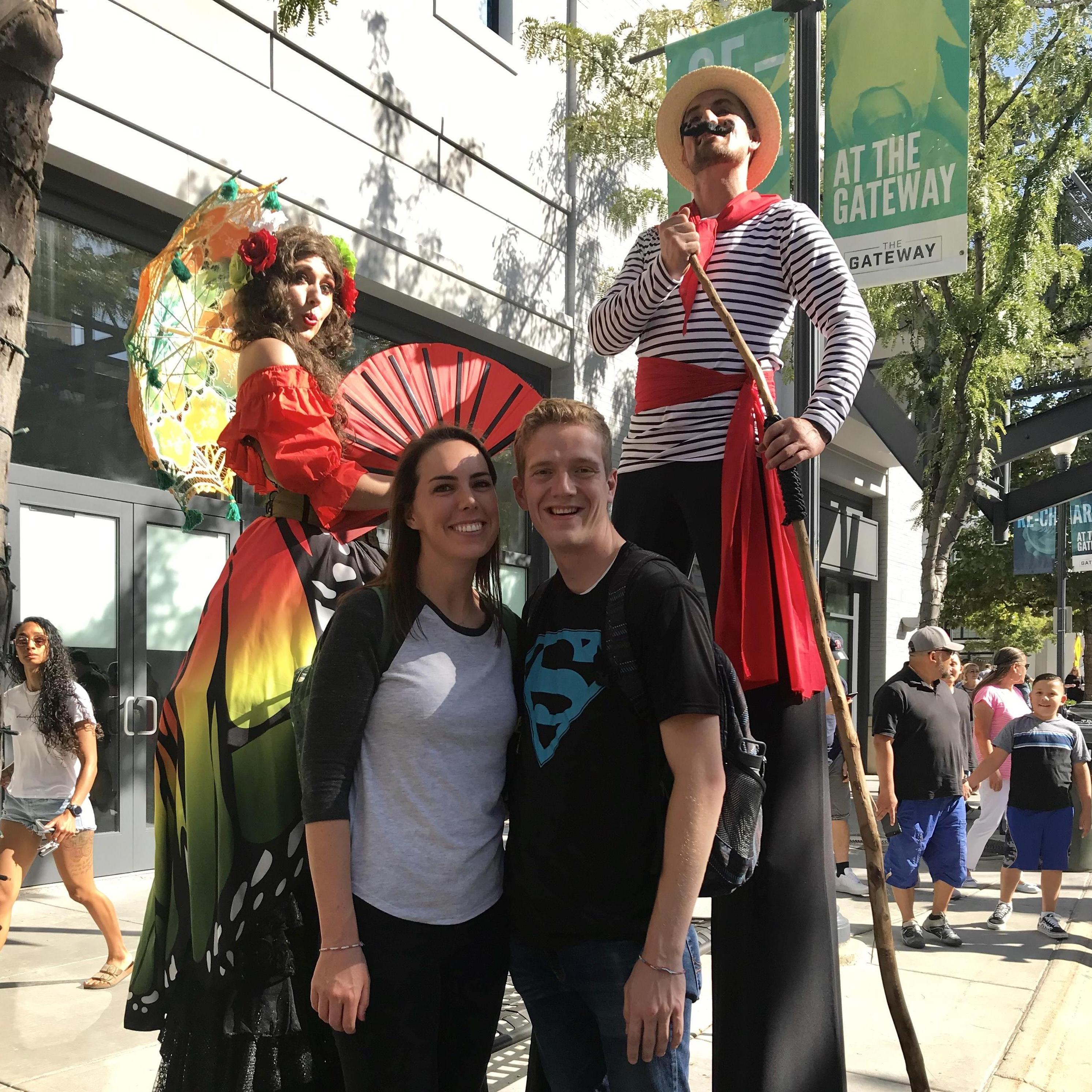 Festa Italiania, we were the second tallest couple (September 2019)