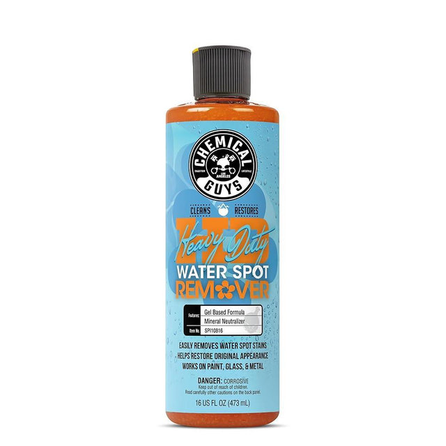 Chemical Guys Heavy Duty Water Spot Remover - Stain Removing Gel for Paint, Glass & Metal - Safe for Cars, Trucks, Motorcycles & More, 16 fl oz