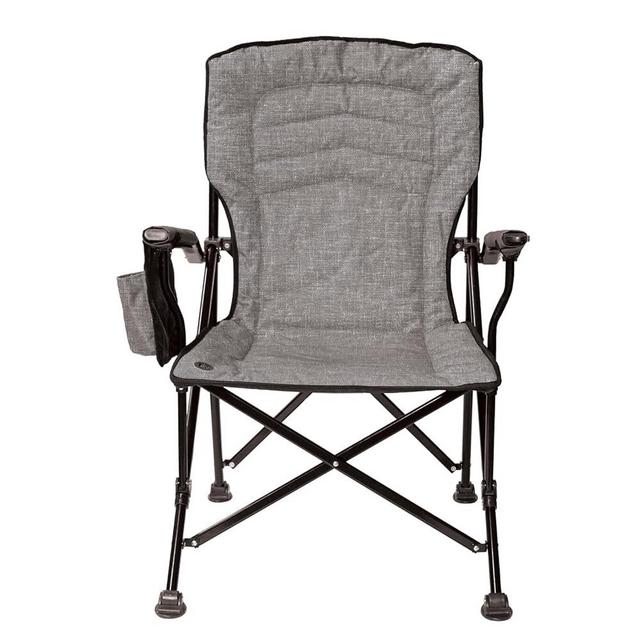 Kuma Outdoor Gear Switchback Chair with Carry Bag, Ultimate Portable Luxury Outdoor Chair for Camping (Heather Grey)