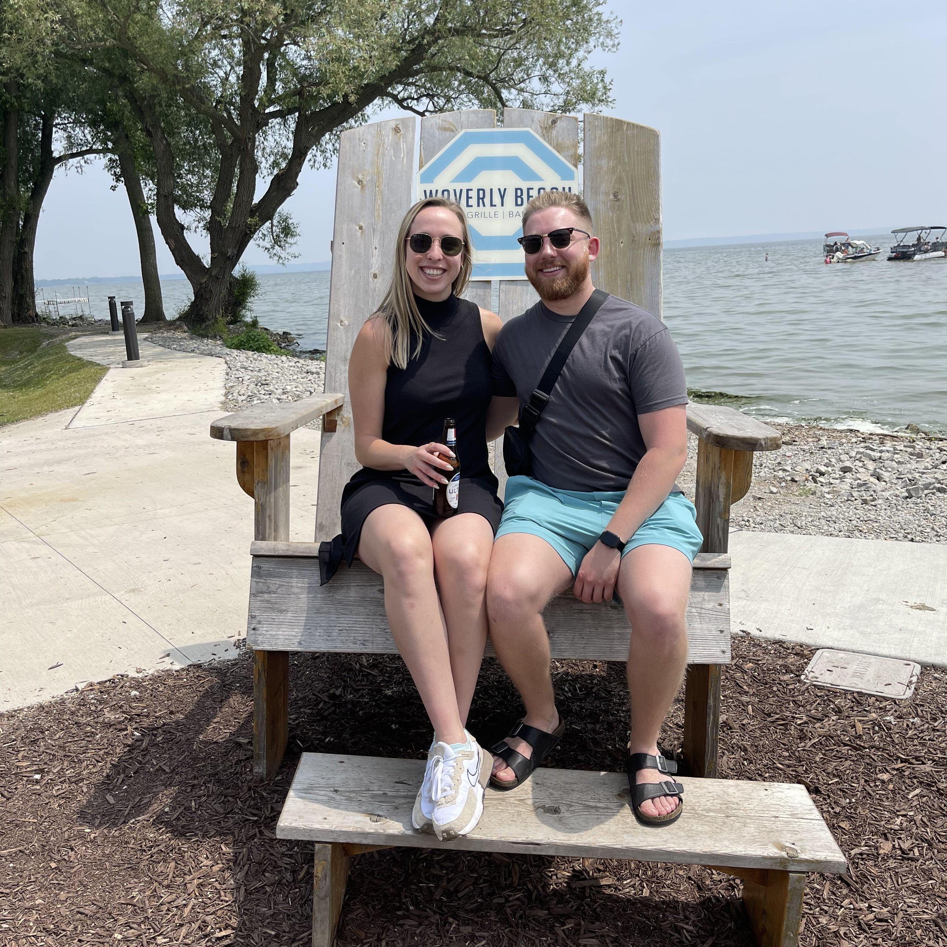 One of Skylor's favorite places to get a drink in Appleton, Waverly Beach, in order to be by the water