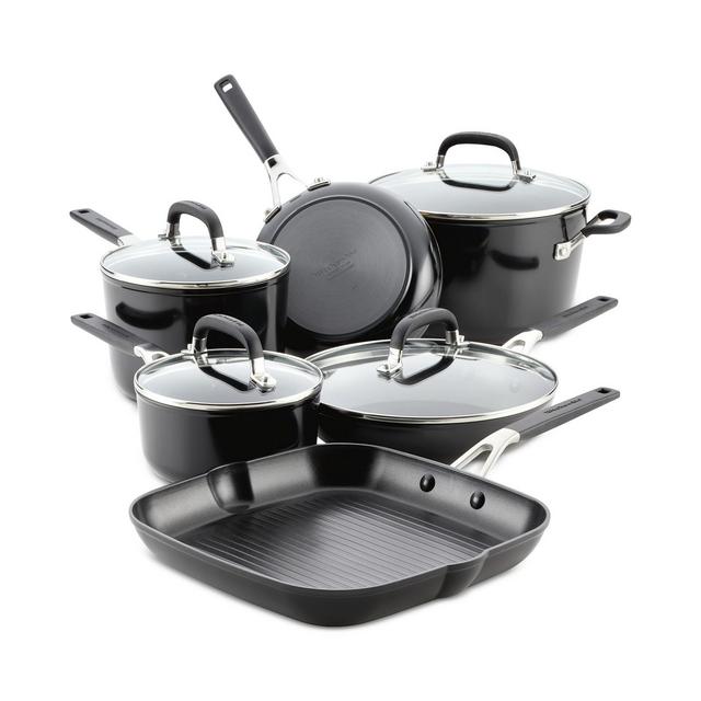KitchenAid 10-Pc. Hard-Anodized Nonstick Cookware Set