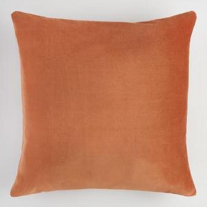 Copper Velvet Throw Pillow