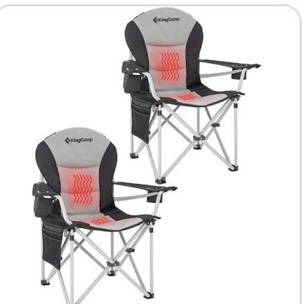 KingCamp Portable Heated Camping Chair Single / Double