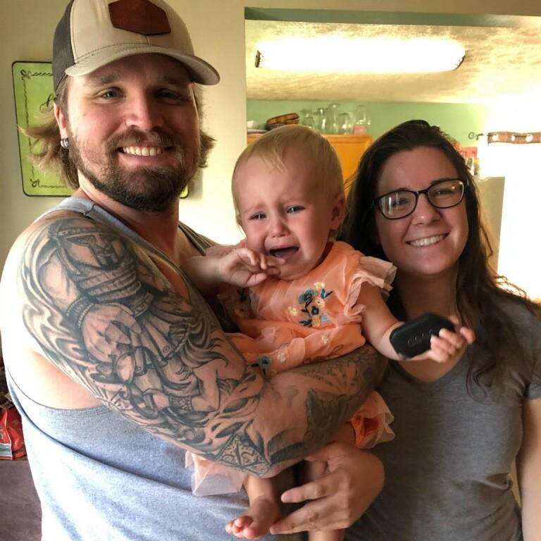 First time meeting our niece, Caroline, in person 💛