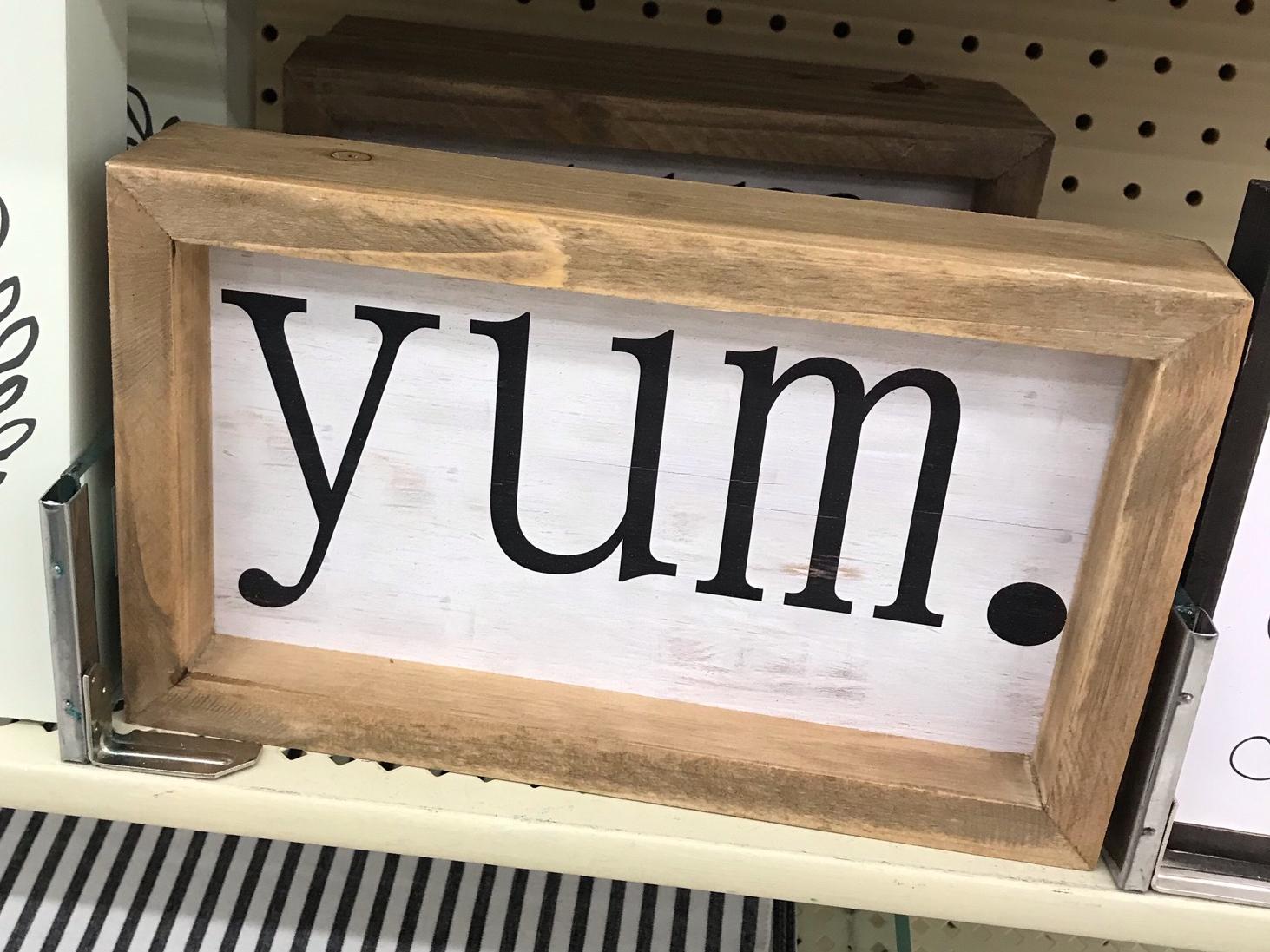 Yum Wood Wall Decor