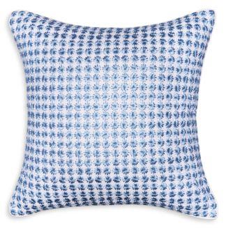 Sky Embroidered Foulard Decorative Pillow, 18" x 18"