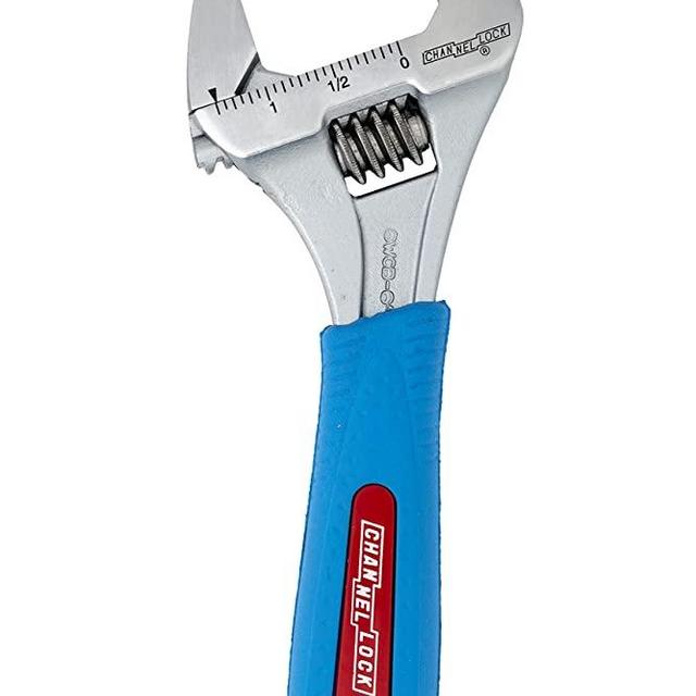 Channellock 6WCB 6-Inch WideAzz Adjustable Wrench, CODE BLUE