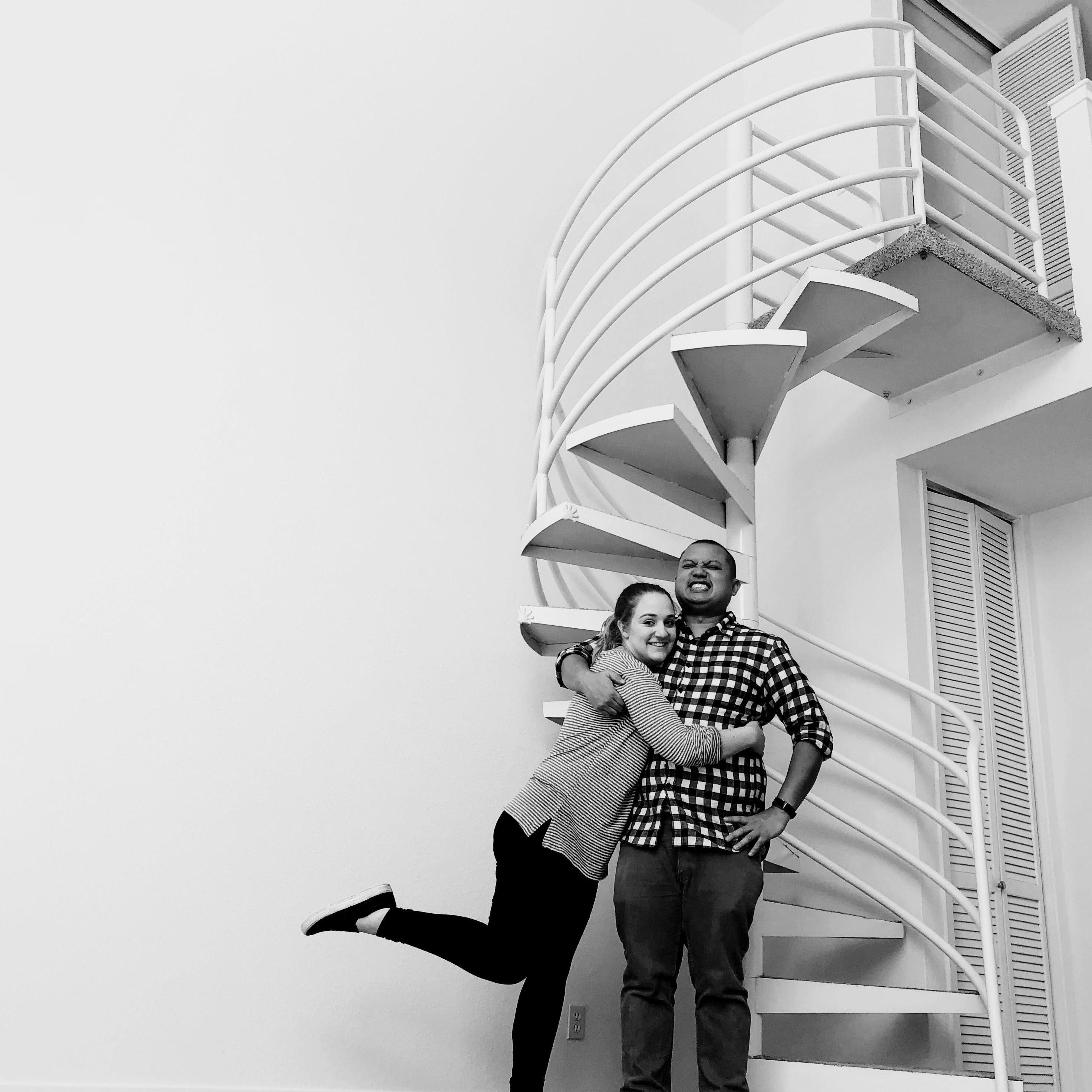 One of our many apartment moves!