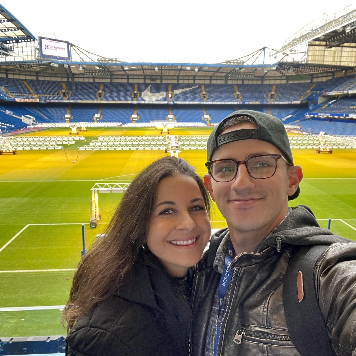 Touring the Chelsea FC stadium in london