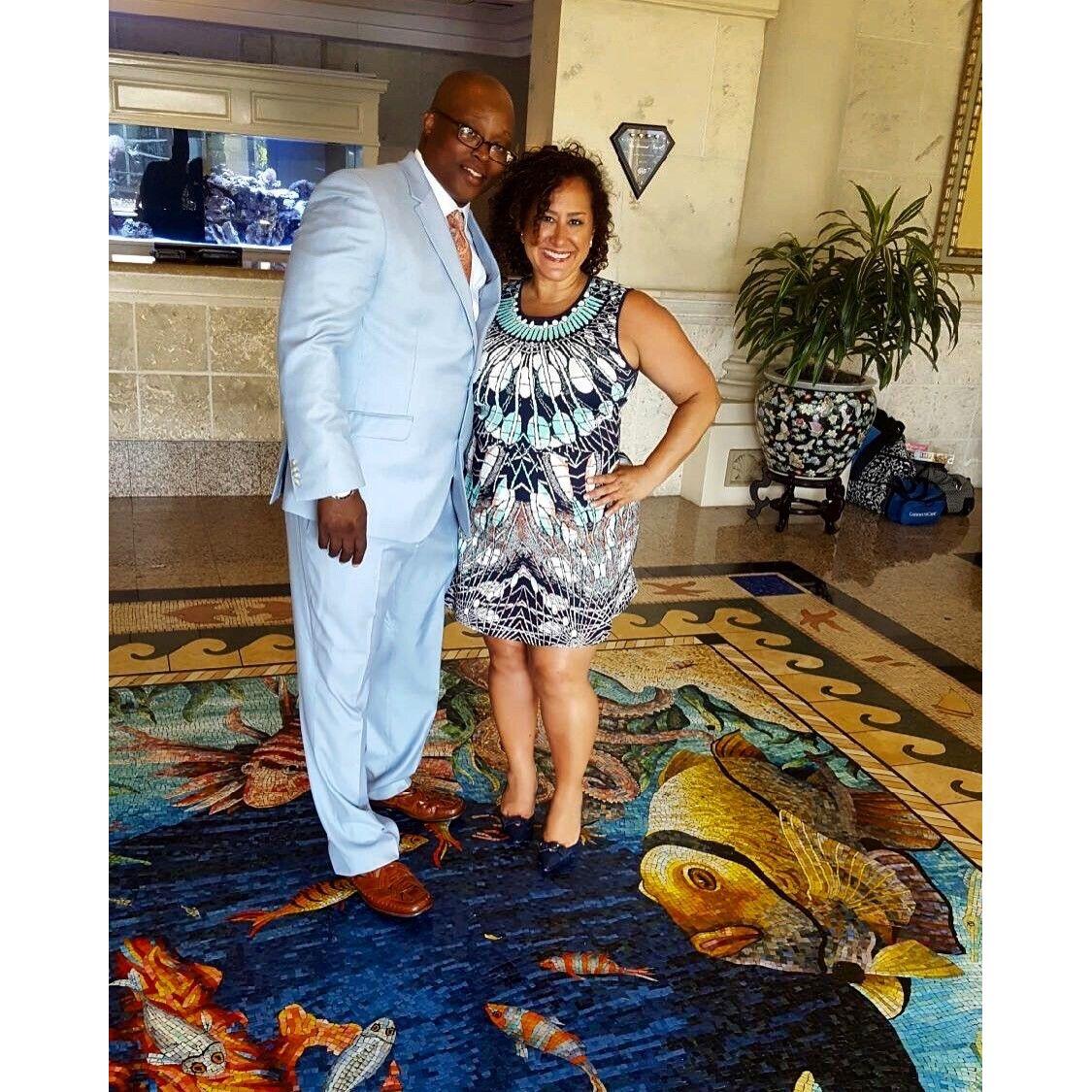 First wedding we attended as a couple.