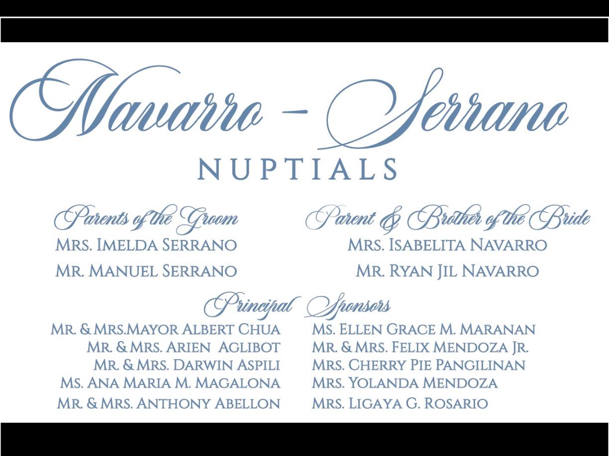 The Wedding Website of Chrisma Joy Navarro Serrano and Jun Mart Serrano