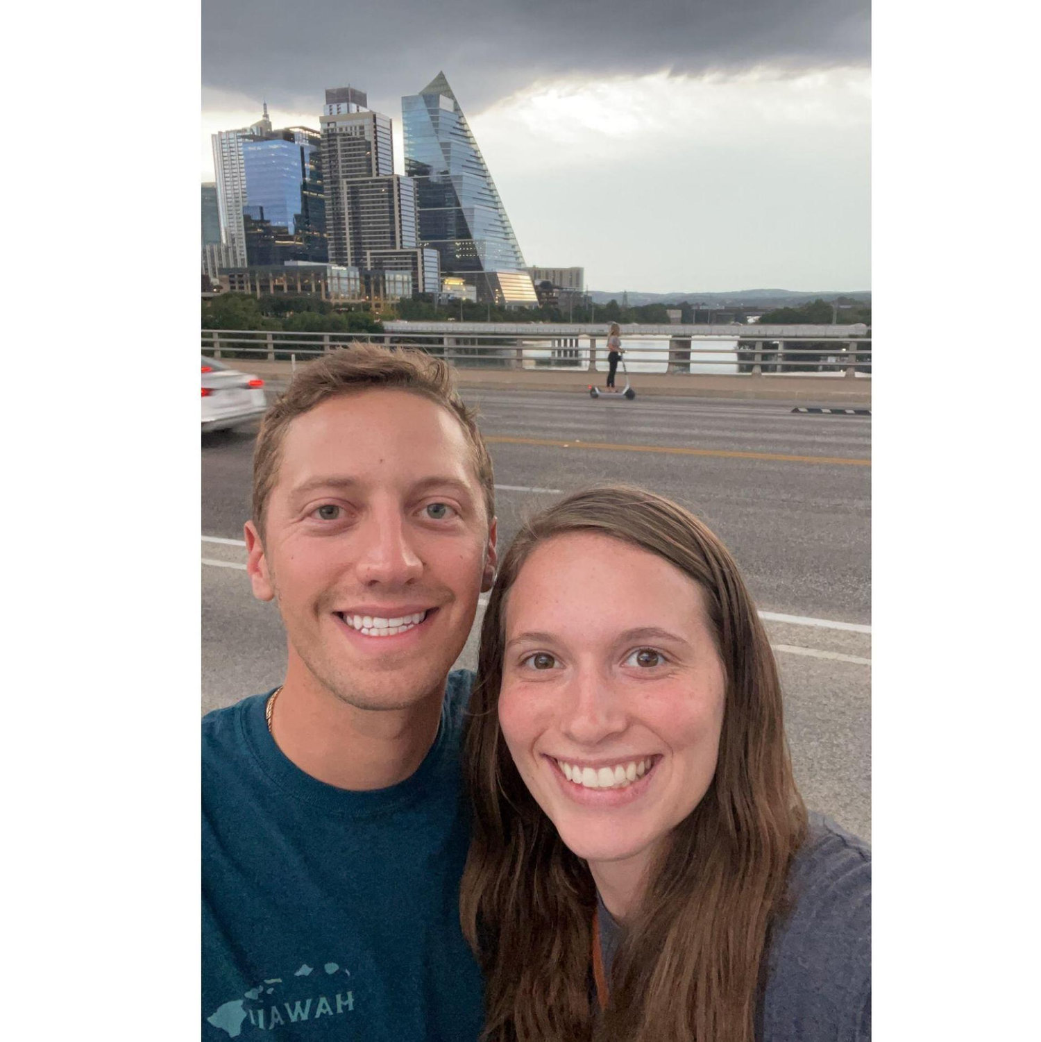 Emily came to visit Cameron in Texas while he was there for work.