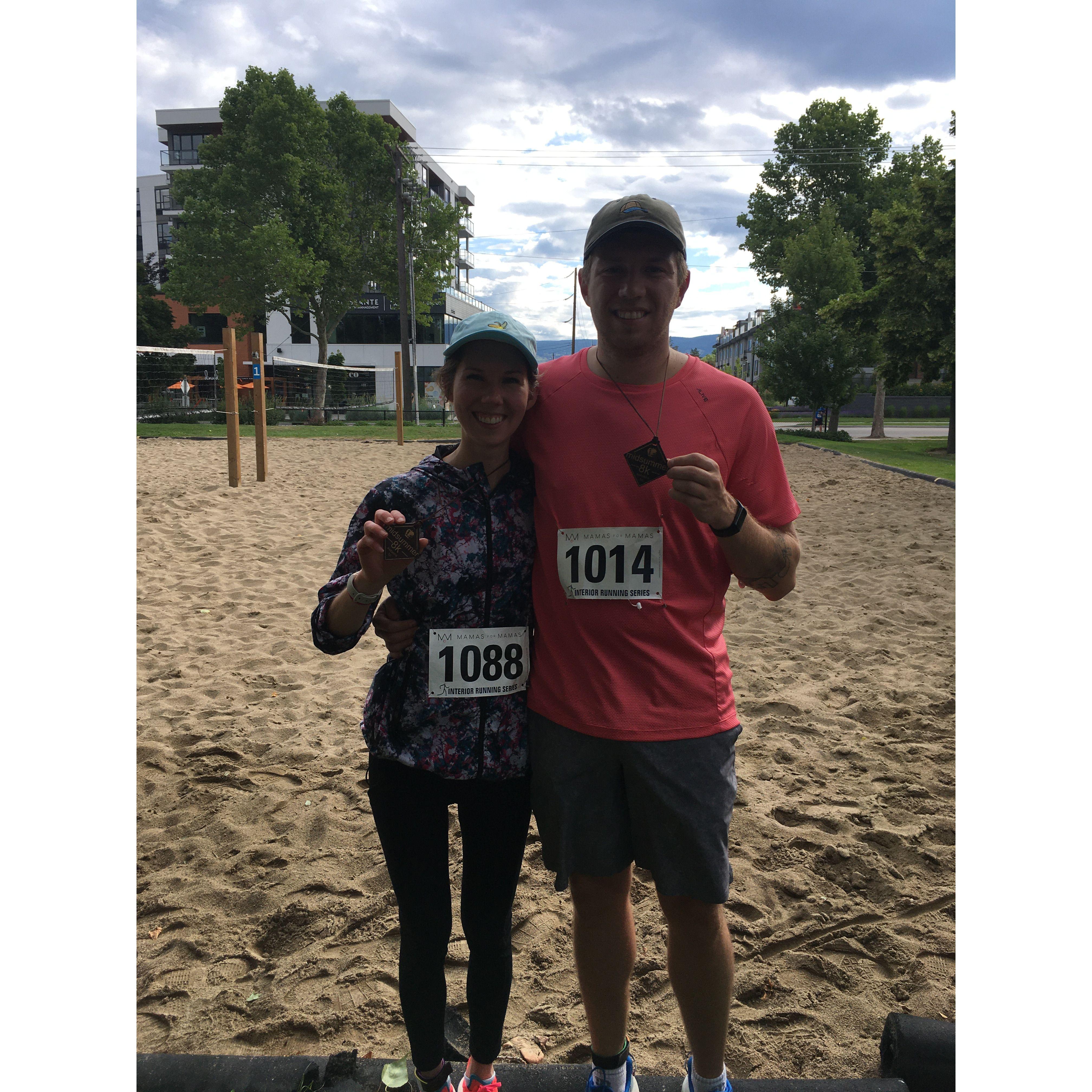 Our first race together !