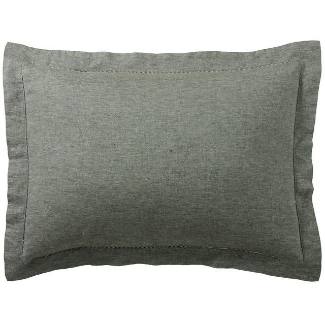 Dark Forest Belgian Flax Linen Shams, Standard, Set of 3