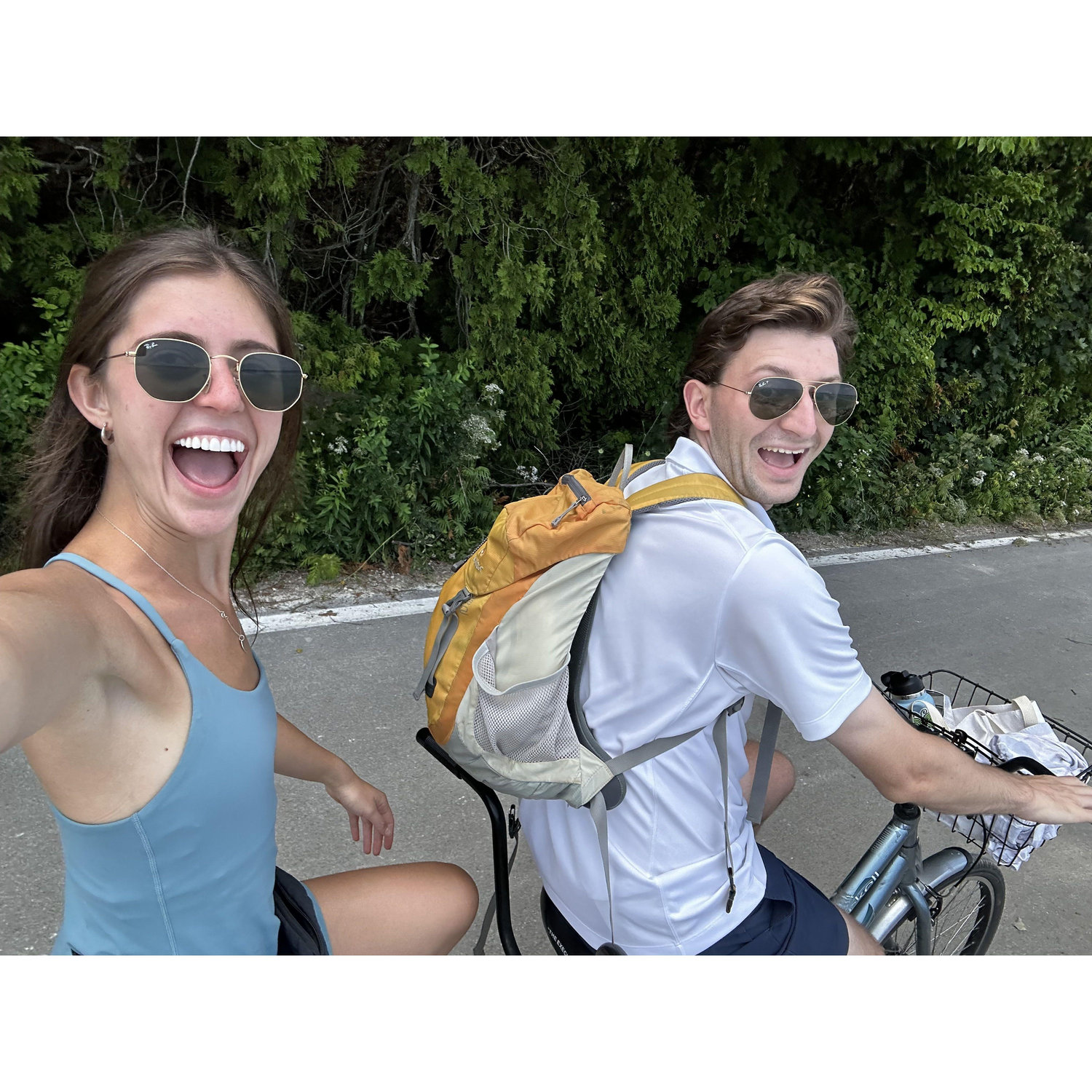 Biking on Mackinac island
