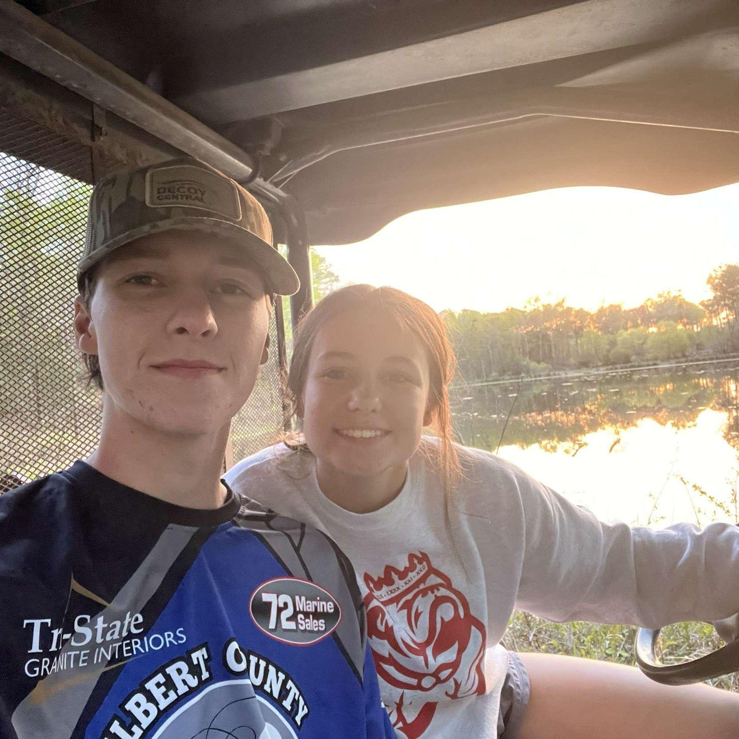 Our first time fishing together and officially our first photo together!
