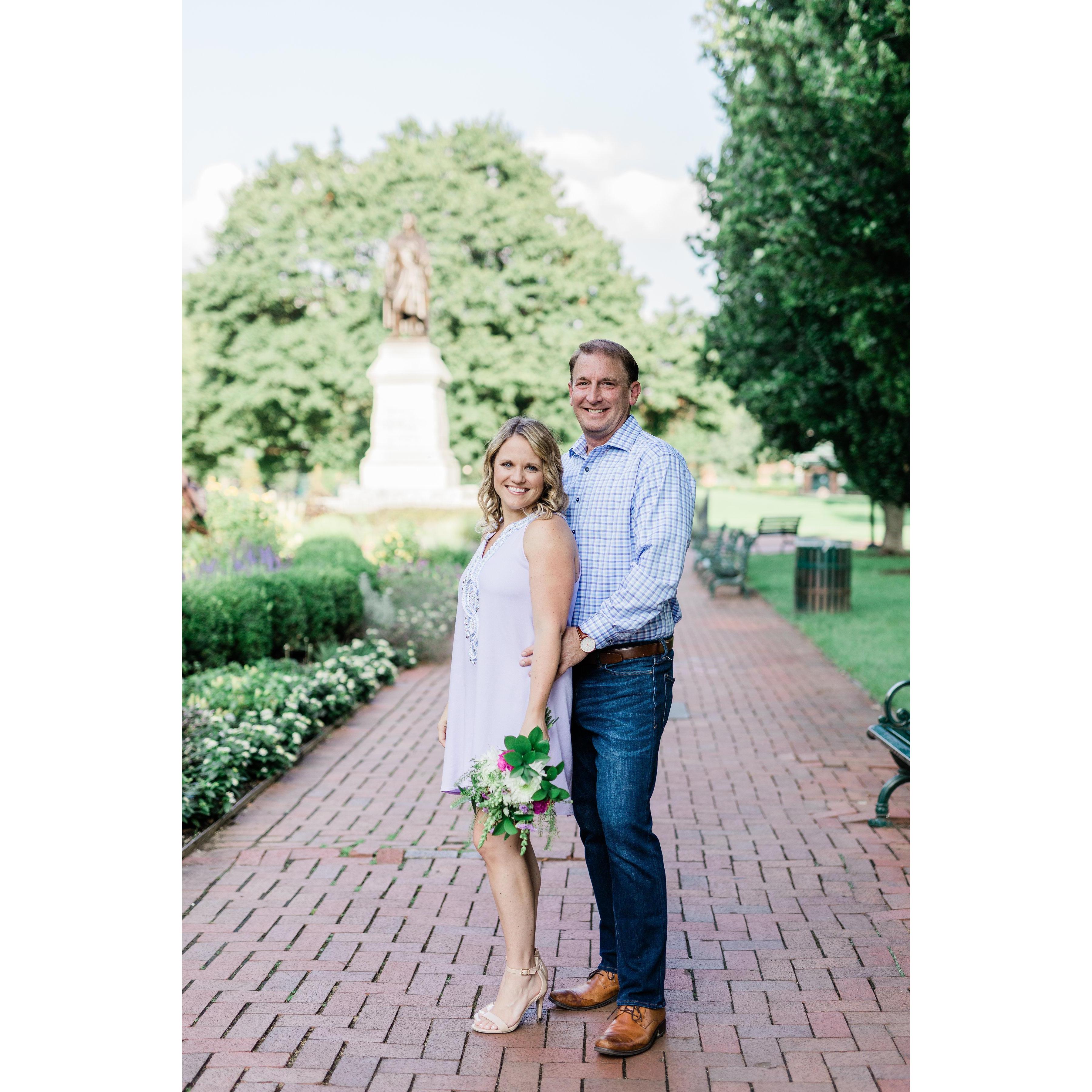 Engagement photos at Schiller Park