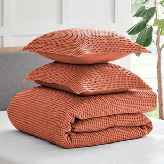 Mills Waffle 3-Piece Duvet Set