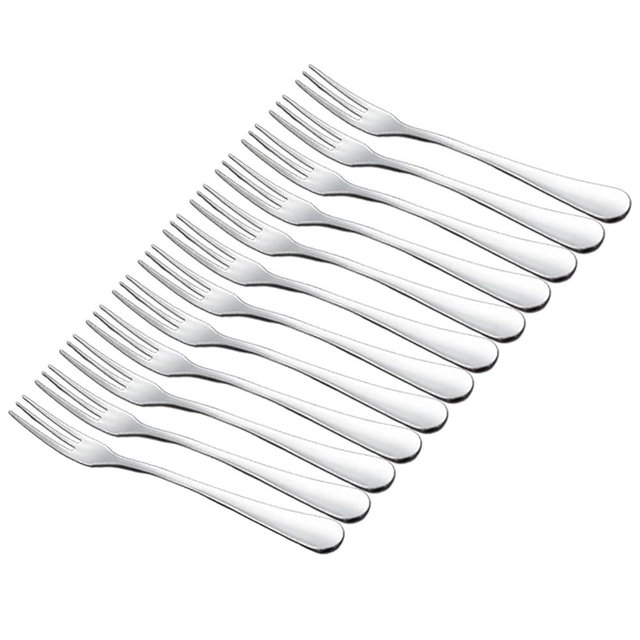 Crab Stainless Steel Forks,Small Appetizer Fork 3 Prong Tasting Escargot Forks Portable Cocktail Salad Fruit Forks for Kitchen Accessory Wedding Party,Set of 12, 4.8 Inches