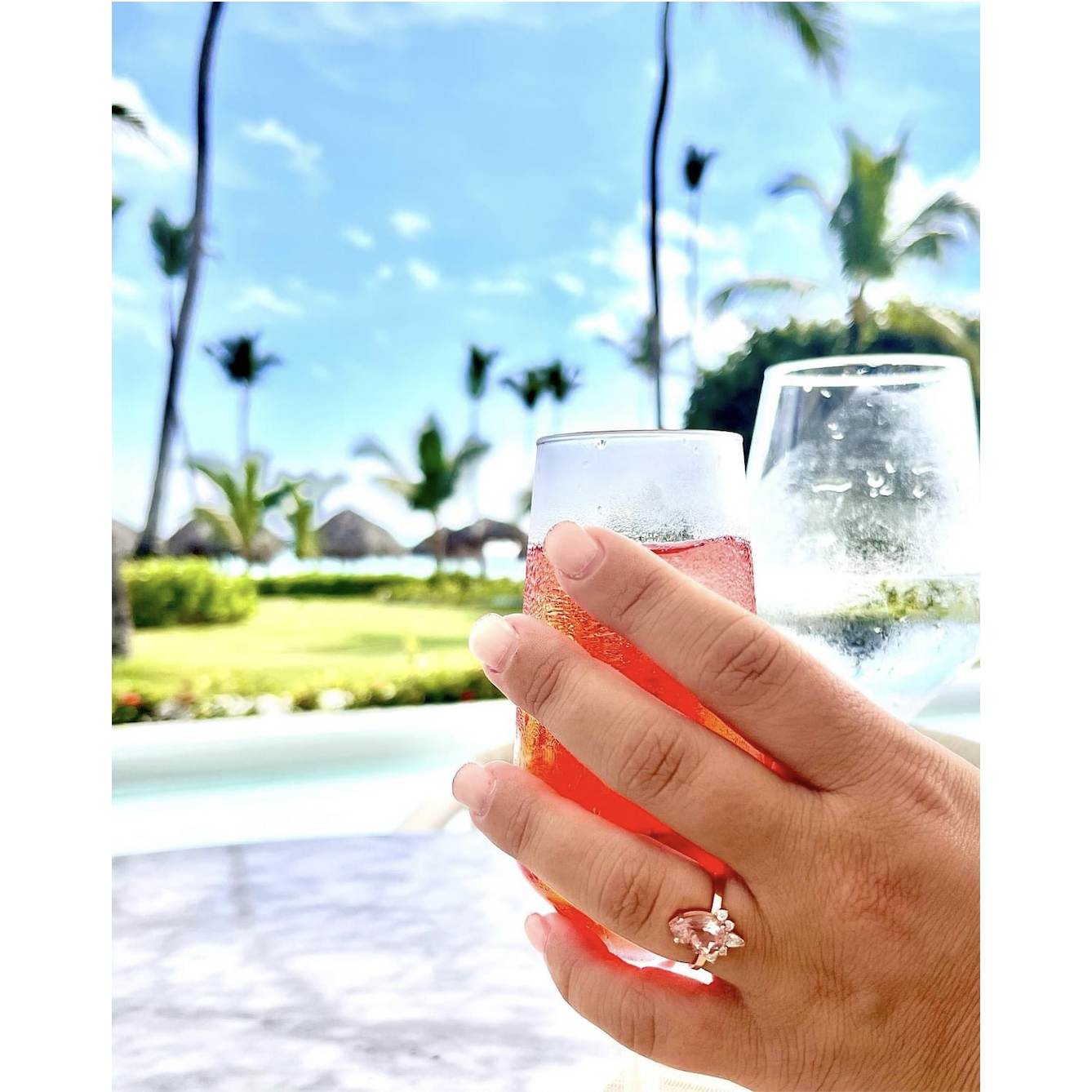 Minutes after getting engaged ❤️