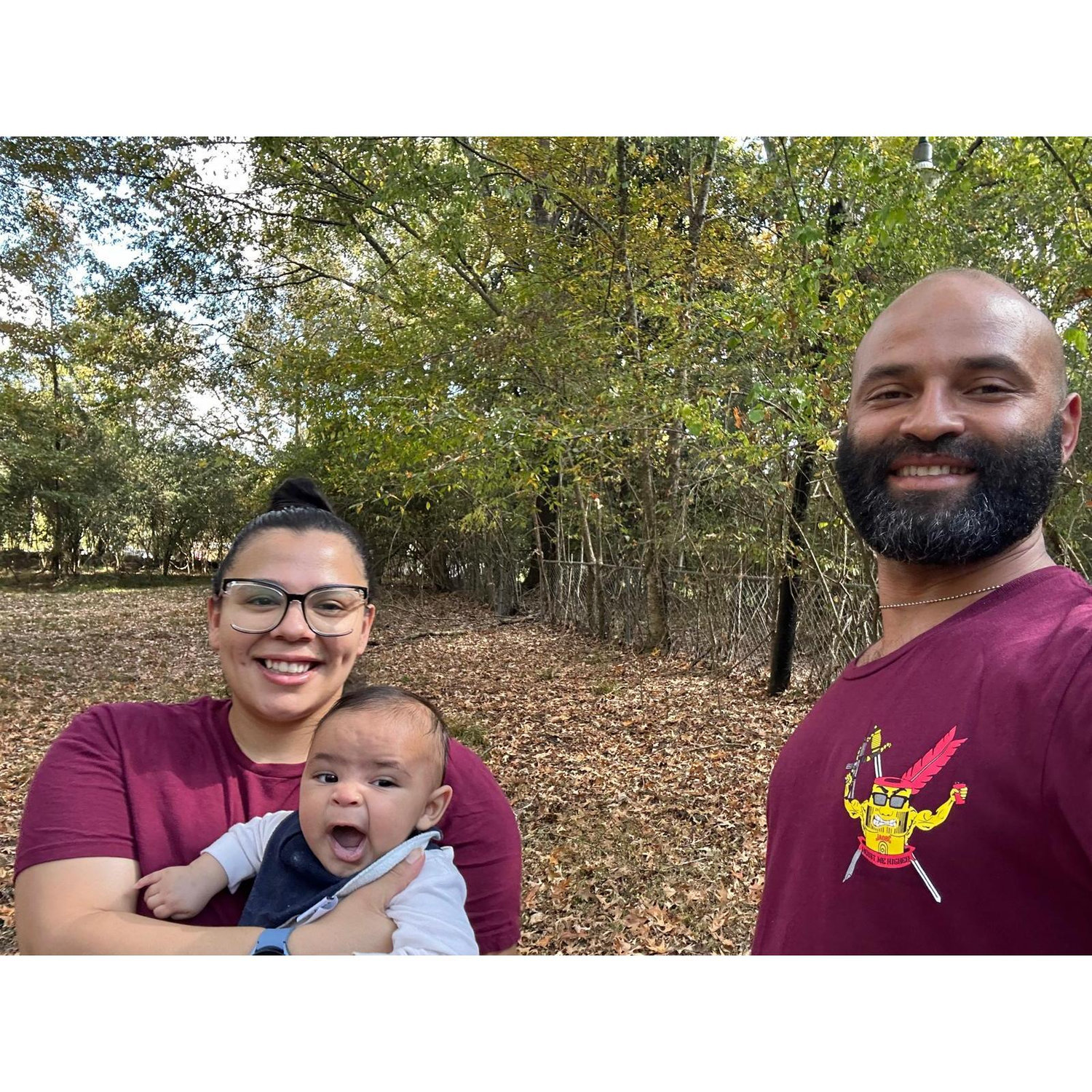 Showing Chico where Grandpa was from in Mississippi.