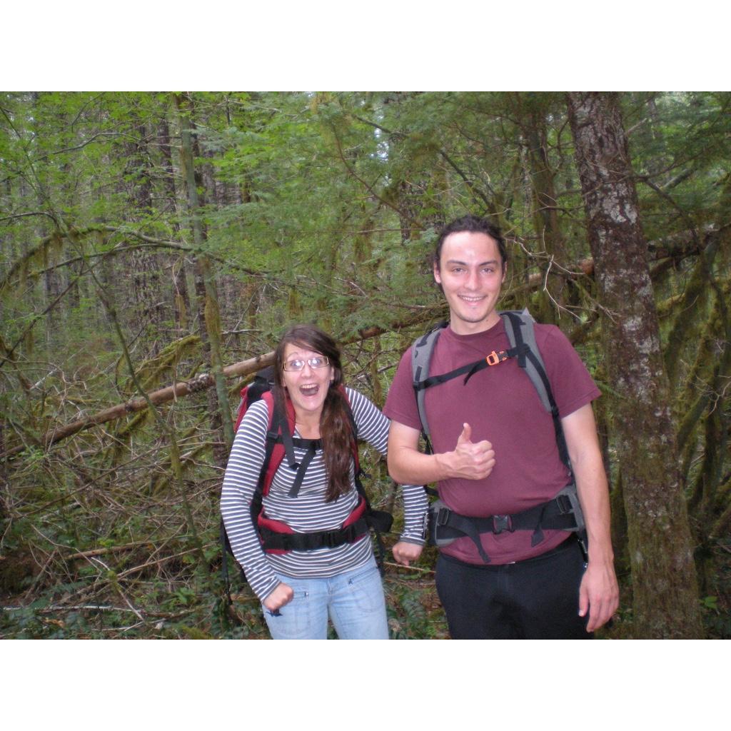 Our first backpacking trip. Falls Creek Falls in 2009