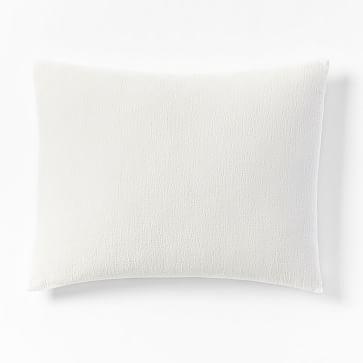 Organic Brighton Matelasse Standard Sham, Stone White