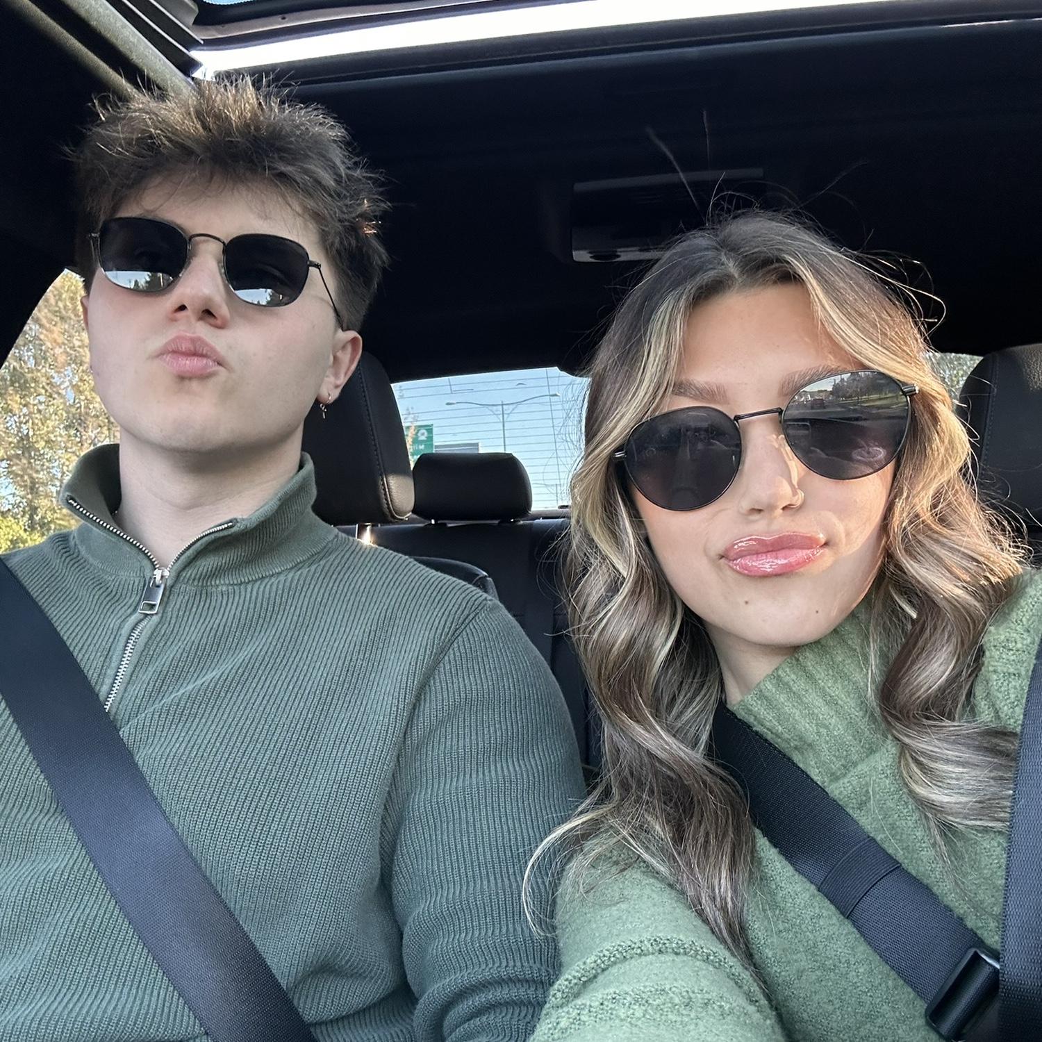 Our last selfie as boyfriend and girlfriend!