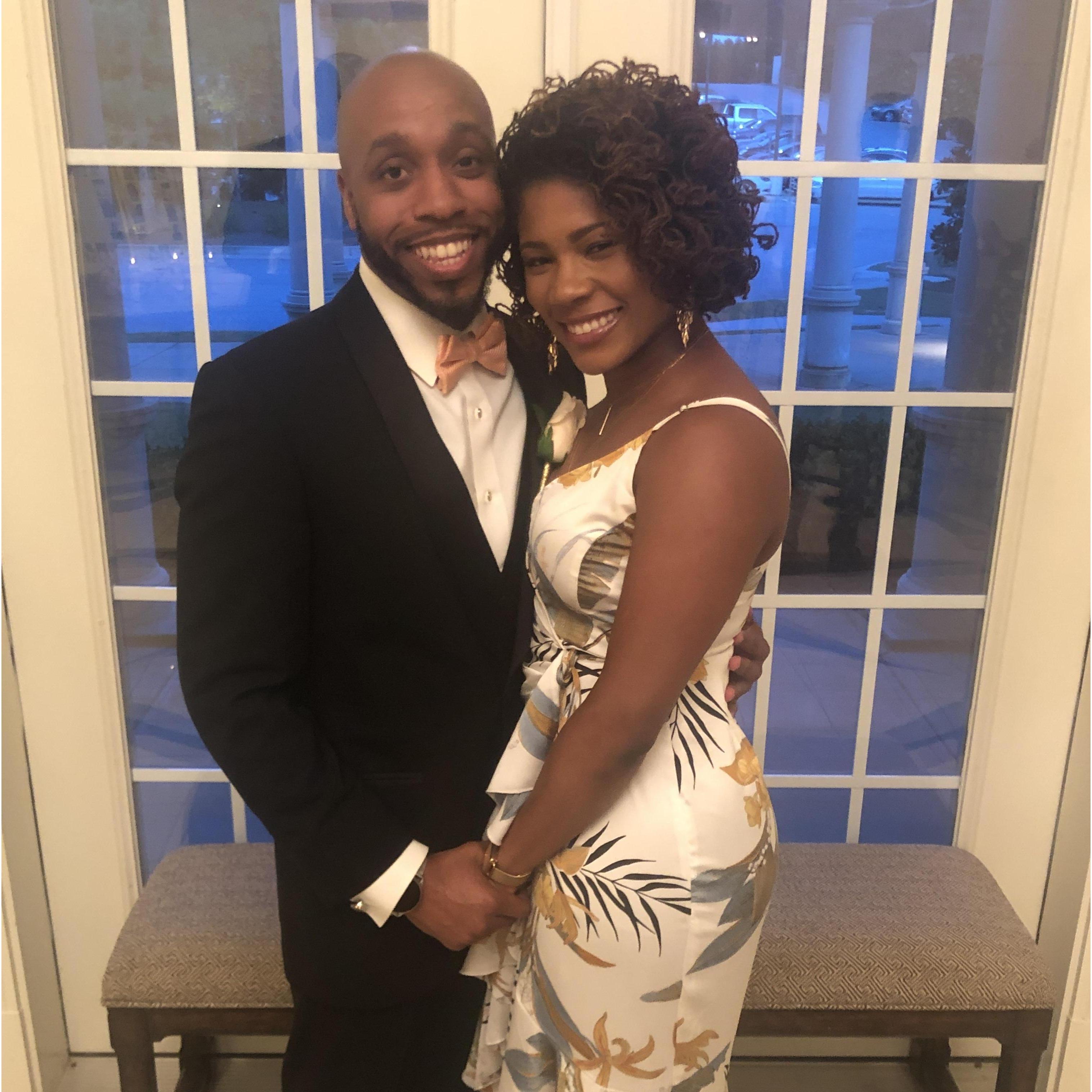 June 2019 at Jason and Nakole's wedding.