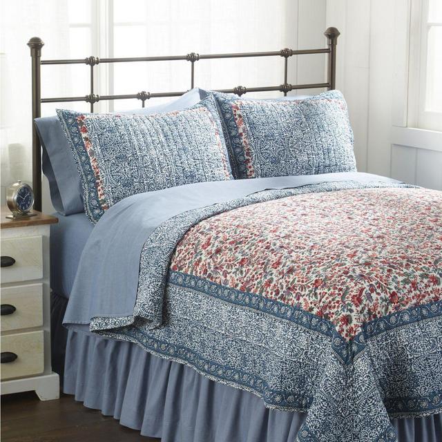 Border Floral Quilt Collection Queen