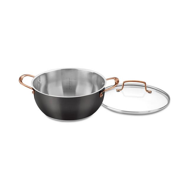 Cuisinart Onyx Black & Rose Gold 5.5-Qt. Multi-Purpose Pot with Cover, Created for Macy's
