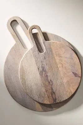 Round Handled Cheese Board